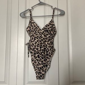 cheetah print one piece swimsuit